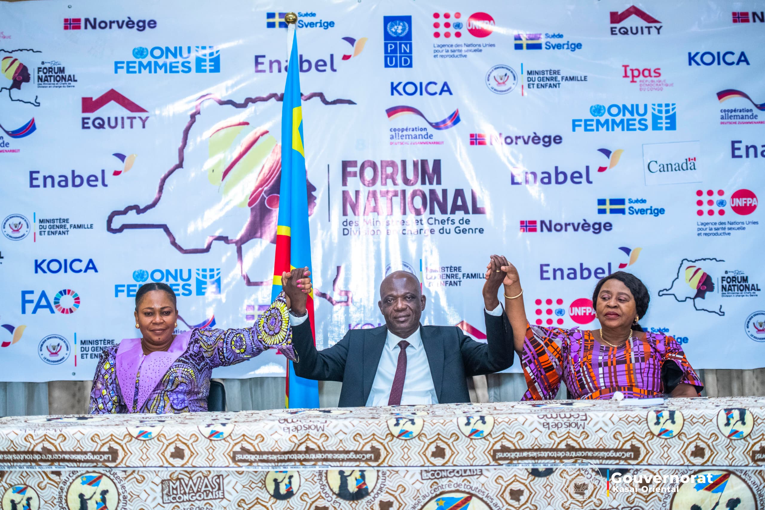 CLÔTURE DU 8ÈME FORUM NATIONAL DU GENRE  AUGUSTIN KAYEMBA MULEMENA RÉAFFIRME SON ENGAGEMENT POUR LA MASCULINITÉ POSITIVE