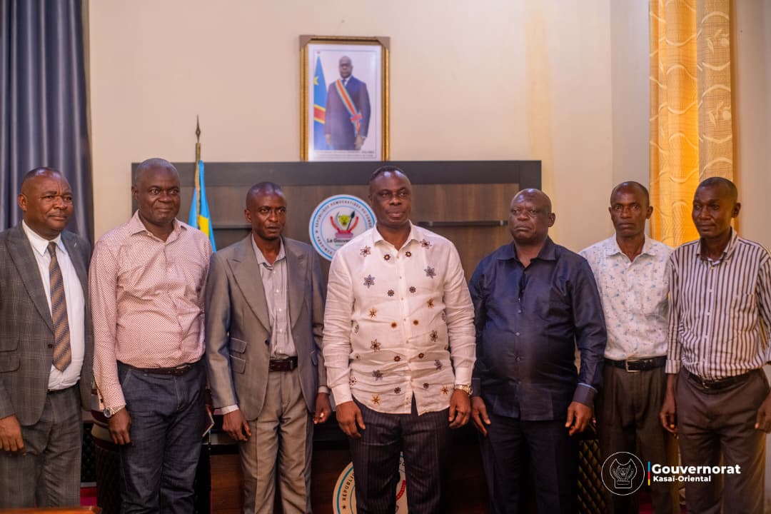 LA DÉLÉGATION SYNDICALE DE LA MIBA REMERCIE JEAN-PAUL MBWEBWA KAPO POUR SON PLAIDOYER EN FAVEUR DE LA SOCIÉTÉ