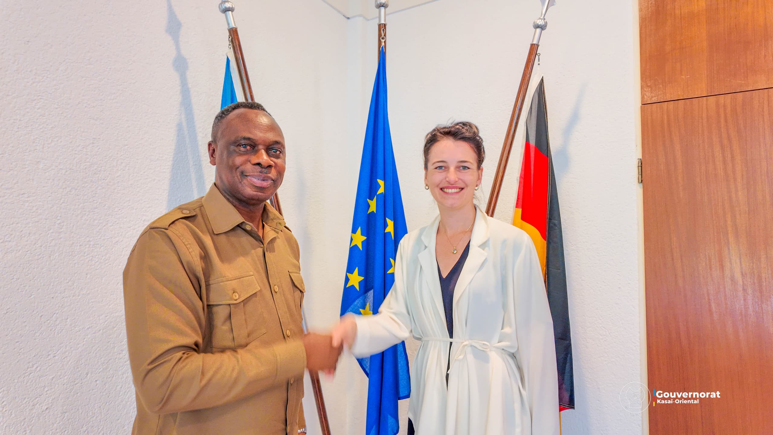 JEAN-PAUL MBWEBWA KAPO A L’AMBASSADE DE L’ALLEMAGNE POUR ÉCHANGER SUR LES OPPORTUNITÉS DE COOPÉRATION AVEC LA PROVINCE