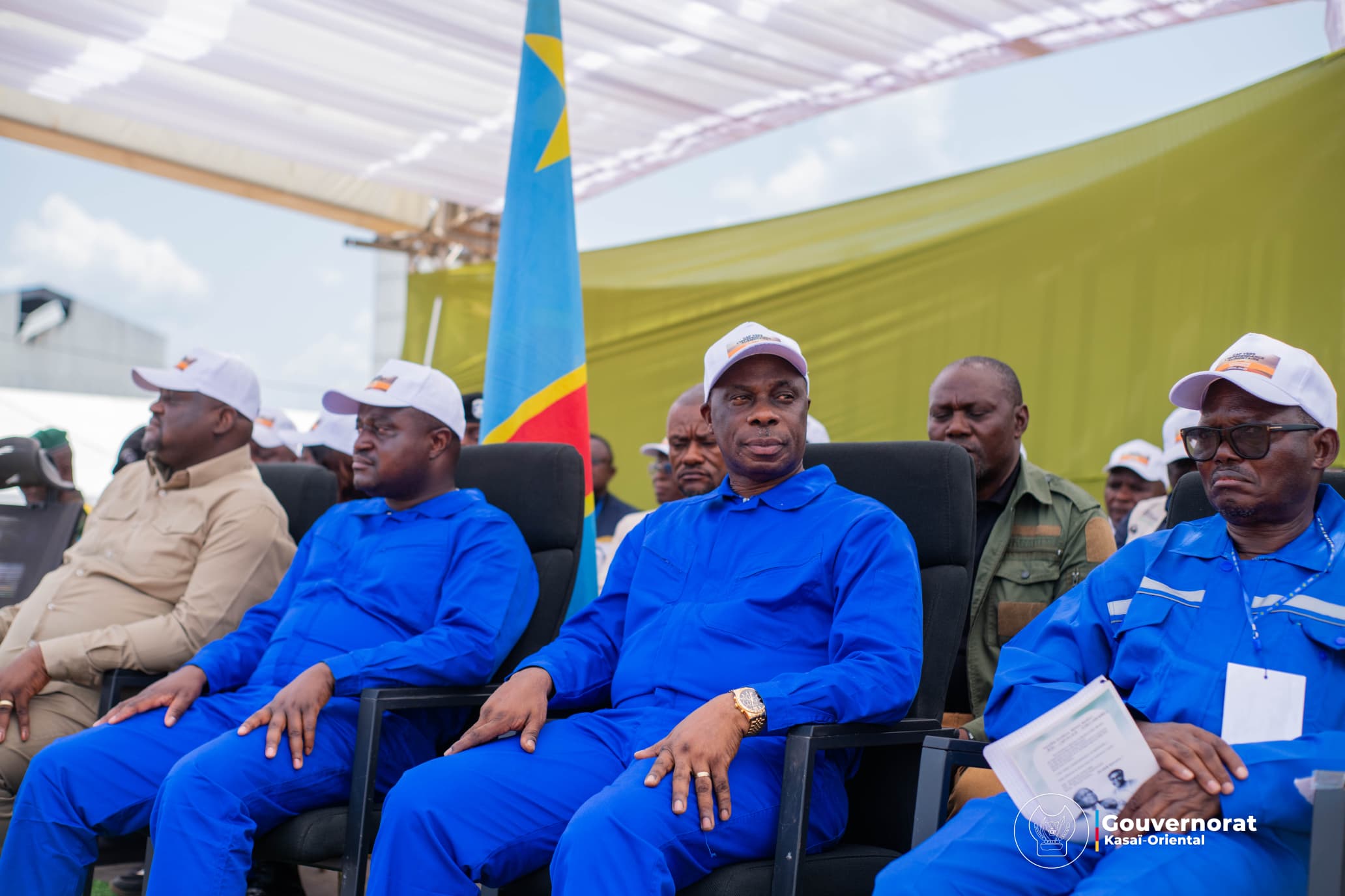 JEAN-PAUL MBWEBWA KAPO AUX CÔTÉS DU MINISTRE D&rsquo;ÉTAT MUHINDO NZANGI AU LANCEMENT OFFICIEL DE LA CAMPAGNE AGRICOLE SAISON A À NKWADI